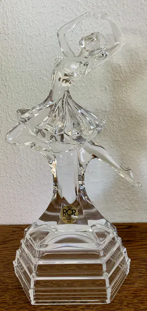Niet of onleesbaar gesigneerd - RCR Royal Crystal Rock - Sculpture Ballet danseres, sierlijke houding - Kristal kopen? Bied vanaf 1!