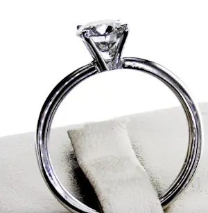 Ring 1,01 Natuurlijke Diamant - 14K witgoud kopen? Bied vanaf 1100!