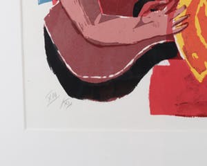 John Lie a Fo - Zeefdruk. Titel, "Blues" . kopen? Bied vanaf 35!