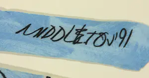 Sam Middleton - Handgesigneerde stropdas - Ingelijst kopen? Bied vanaf 100!