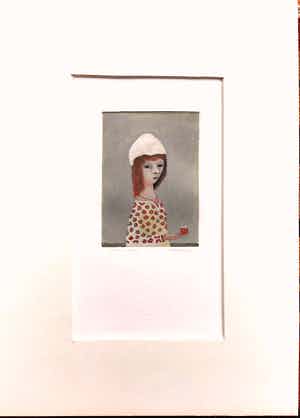 Schilder Hermanus - Gemengde techniek, Klein Kado, gesigneerd, 2005 verkocht voor € 75!