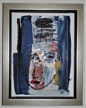 Martin van Wordragen - Portret van een clown tussen de coulissen kopen? Bied vanaf 175!