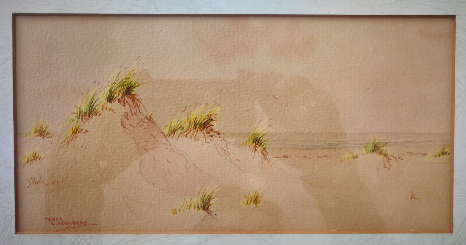 Elbert Hooijberg - Texel. Duinlandschap. kopen? Bied vanaf 59!