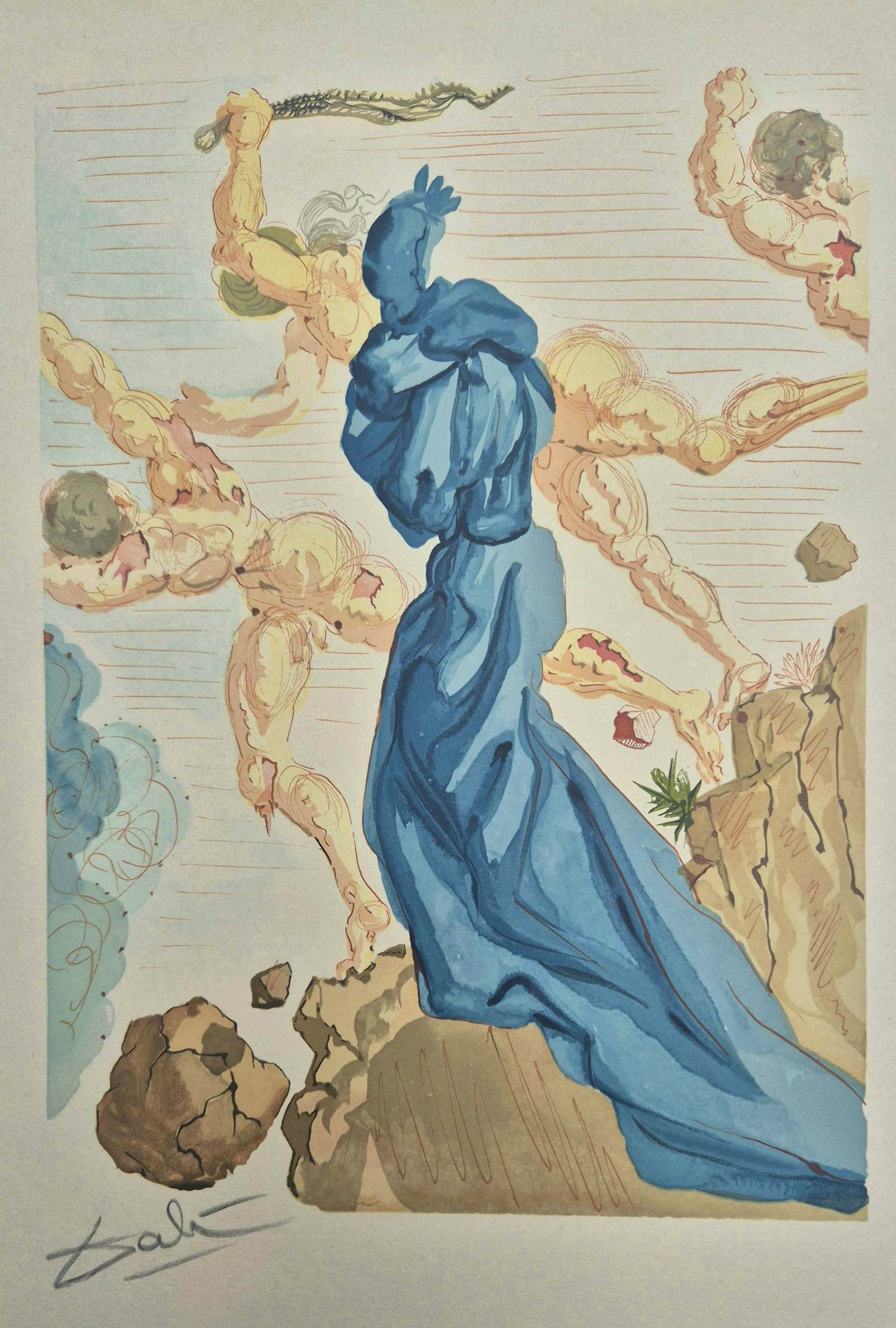 Salvador Dali - Les Margelles du Phlégéton - handgesigneerd - zeldzaam kopen? Bied vanaf 295!