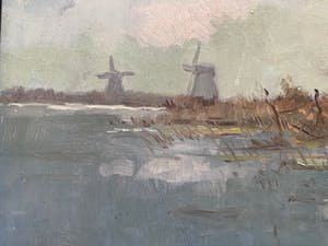 Frans Hoos - Hollands waterlandschap kopen? Bied vanaf 65!