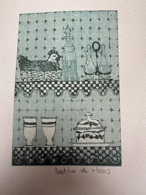 Laetitia de Haas - keuken en venster met uitzicht kopen? Bied vanaf 120!