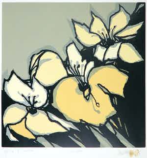 Fon Klement - Boardsnede, Liliaceés verkocht voor € 70!