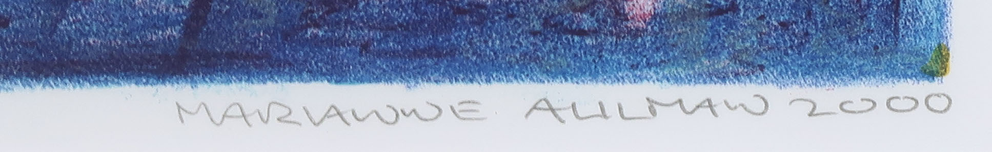 Marianne Aulman - Zeefdruk, Atlantis XXI - Ingelijst kopen? Bied vanaf 1!