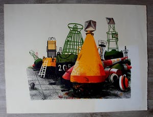 Herman Berserik - Kleurenlitho - 1979 kopen? Bied vanaf 60!