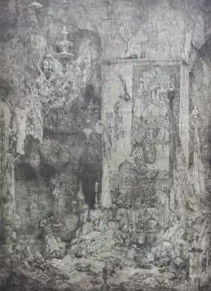 Buy Marius Bauer - Ali Baba in de schatkamer, ets? Bid from 250!