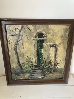 Herman Jansen - Schilderij huis met boom kaufen? Bieten Sie von 30!