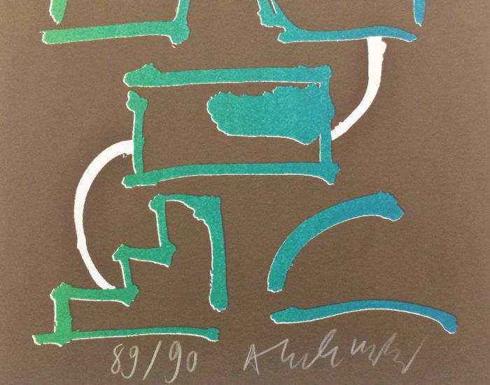 Pierre Alechinsky - Prachtige litho uit de "Tapis et caries" serie kaufen? Bieten Sie von 250!
