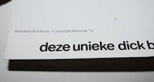 Dick Bruna - collector's item: Skieën/Skiing - uitgave Pampers 1974 kopen? Bied vanaf 450!