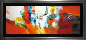 Peter Meijer - Zeefdruk, Ontmoeting met annuccia - Ingelijst ( Groot) verkocht voor € 1!