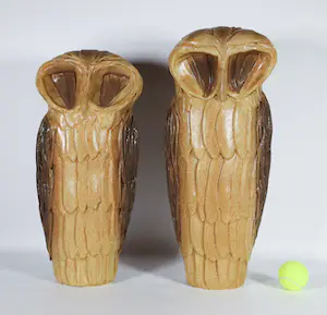 Wim de Boer - Keramiek, Twee uilen (Groot!) kopen? Bied vanaf 1!