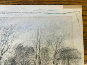 Anton Mauve (sr.) - Bomenrij in een winters landschap kopen? Bied vanaf 110!