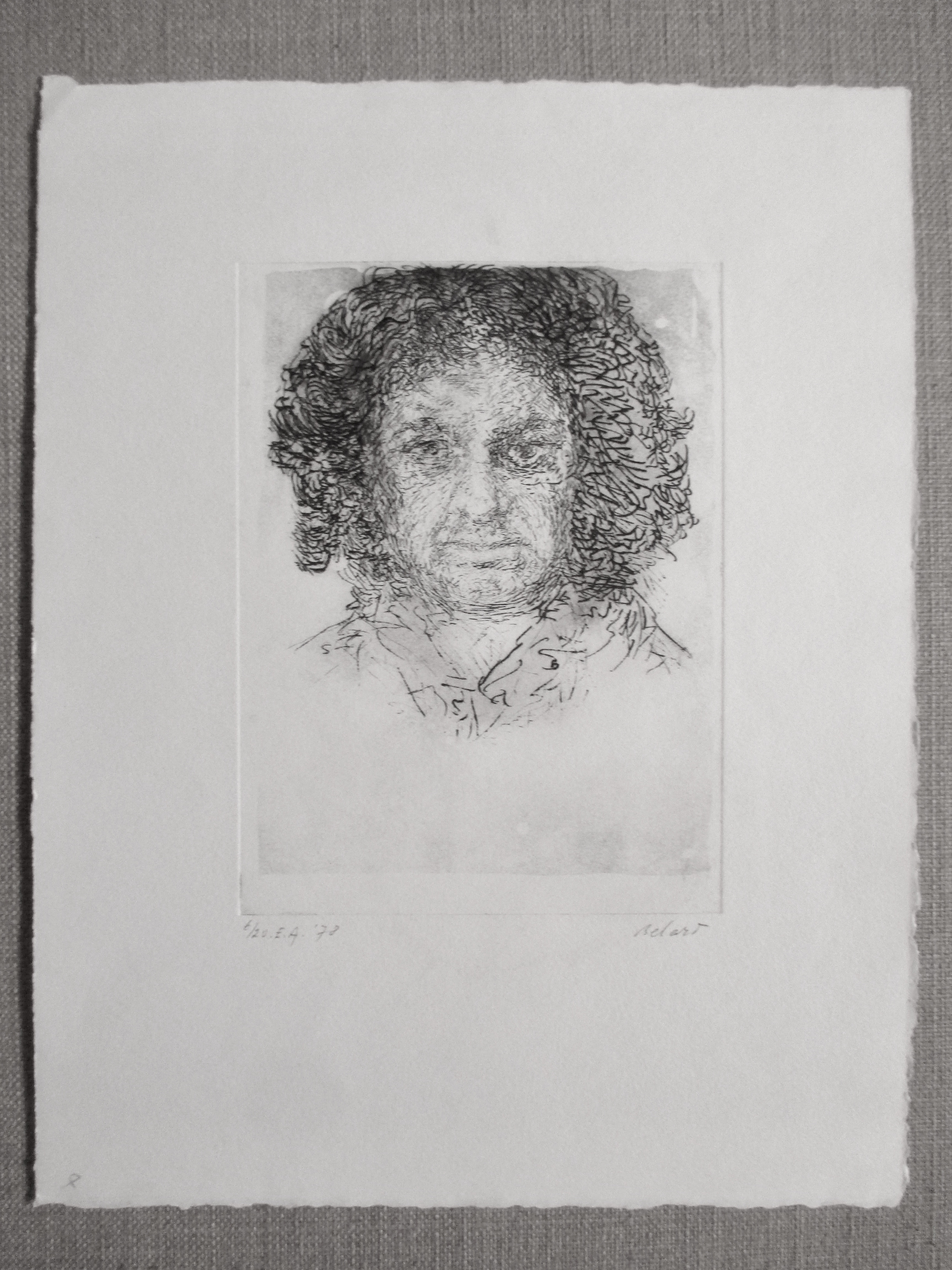 Gerard Bellaart - Ets portret kopen? Bied vanaf 15!