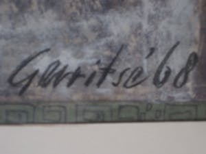 Kees Gerritse - Grote gesigneerde GOUACHE "Grieks Mythologische voorstelling" kopen? Bied vanaf 10!