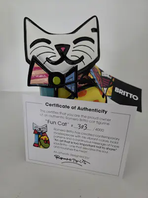 Romero Britto - Fun Cat limited edition kopen? Bied vanaf 79!