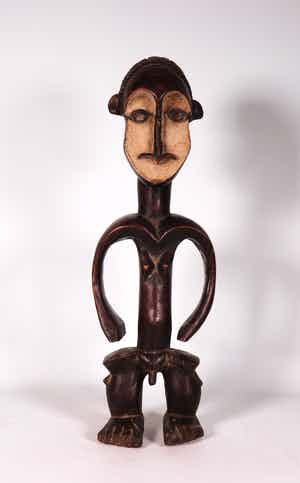 Zande - Hout, Voorouderbeeld staande figuur verkocht voor € 1!