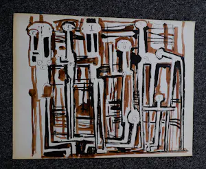 Hannes Postma - Zeldzame 1957 - Parijs periode - gem. techniek "generation retrouvée I" kopen? Bied vanaf 84!