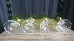 Val-Saint-Lambert - kristallen wijn/water glazen model ¨Yale¨ kopen? Bied vanaf 1!