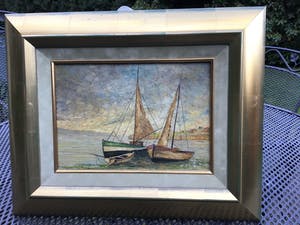 Pierre Stefani - Bootjes aan de kust van Etretat kopen? Bied vanaf 15!