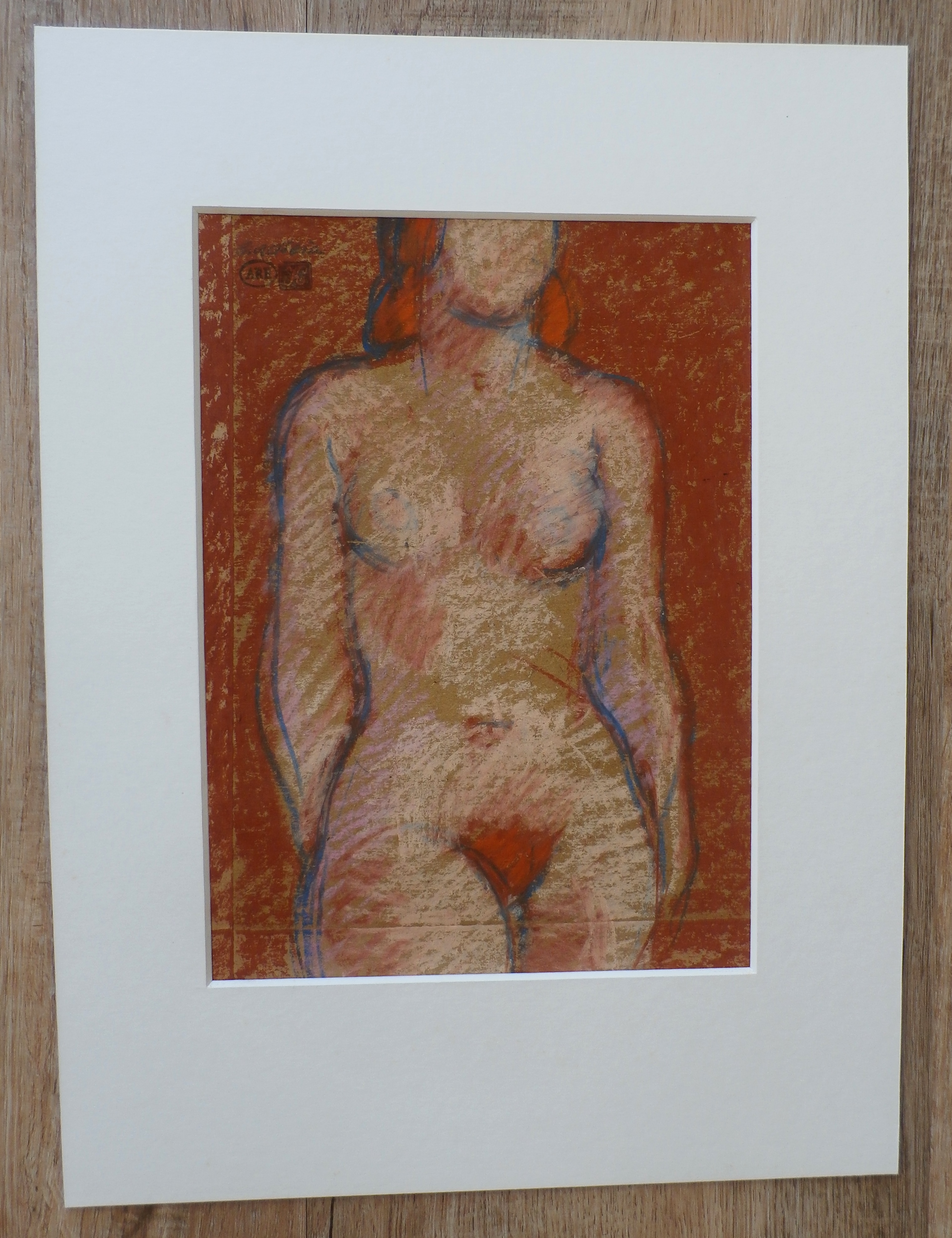 Enric Adsera Riba - Aquarel: Naakte dame kopen? Bied vanaf 55!