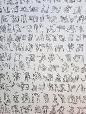 Henri Plaat - Zeefdruk - Compositie van figuren 6/190 - 1971 - 21982 kopen? Bied vanaf 45!