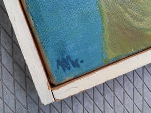 Niet of onleesbaar gesigneerd - Portret vrouw in stad. kopen? Bied vanaf 10!