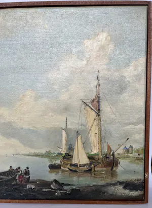 Hermanus Koekkoek (jr.) - Naar H.J. Koekkoek - riviergezicht kopen? Bied vanaf 75!