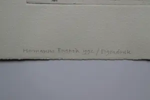 Herman Berserik - Monochrome 1992 Ets "S.S. Scheveningen" - uniek eigen druk exemplaar kopen? Bied vanaf 36!