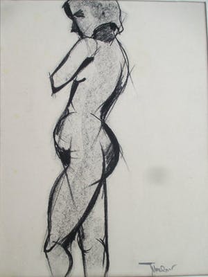 Henri Titselaar - Henri Titselaar: Tekening, Naakt kopen? Bied vanaf 60!