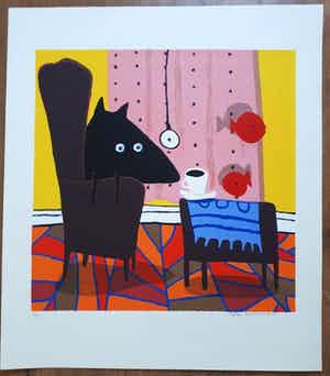 Peter Bastiaanssen - Z.T. Hond aan tafel ... verkocht voor € 50!