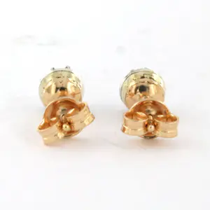 18k goud en zilver solitair oorknoppen met roos geslepen diamant tot. 0,50ct kaufen? Bieten Sie von 585!