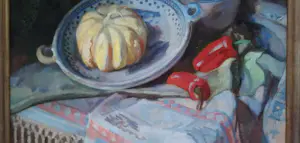 Henri Frederic Boot - Stilleven met pompoen en rode paprika kopen? Bied vanaf 1100!