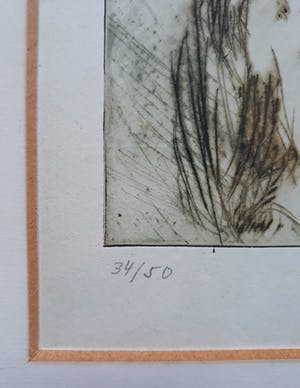 Asger Jorn - Compositie, 1959, ets (ingelijst) kopen? Bied vanaf 595!