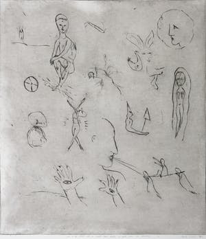 Henk Visch - Ets, In de blik ziet de wereld zich zelve kopen? Bied vanaf 1!