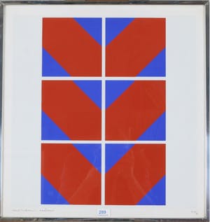 Jaap Hoffmann - Zeefdruk, Ingelijst kopen? Bied vanaf 75!