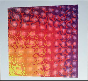 David Roth - KLEURRIJKE GEOMETRIE / KLEURZEEFDRUK / 74x73cm / SIG / 1971 kopen? Bied vanaf 25!