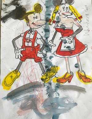 Peter Klashorst - Serie Mickey Mouse kopen? Bied vanaf 1!