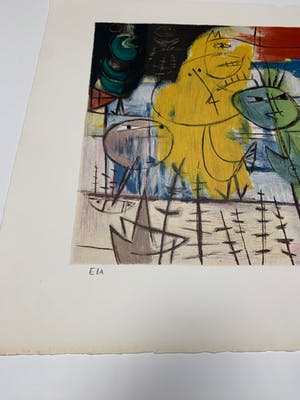 Corneille - Grote Cobra-litho - "La Rue" 1949 kopen? Bied vanaf 250!