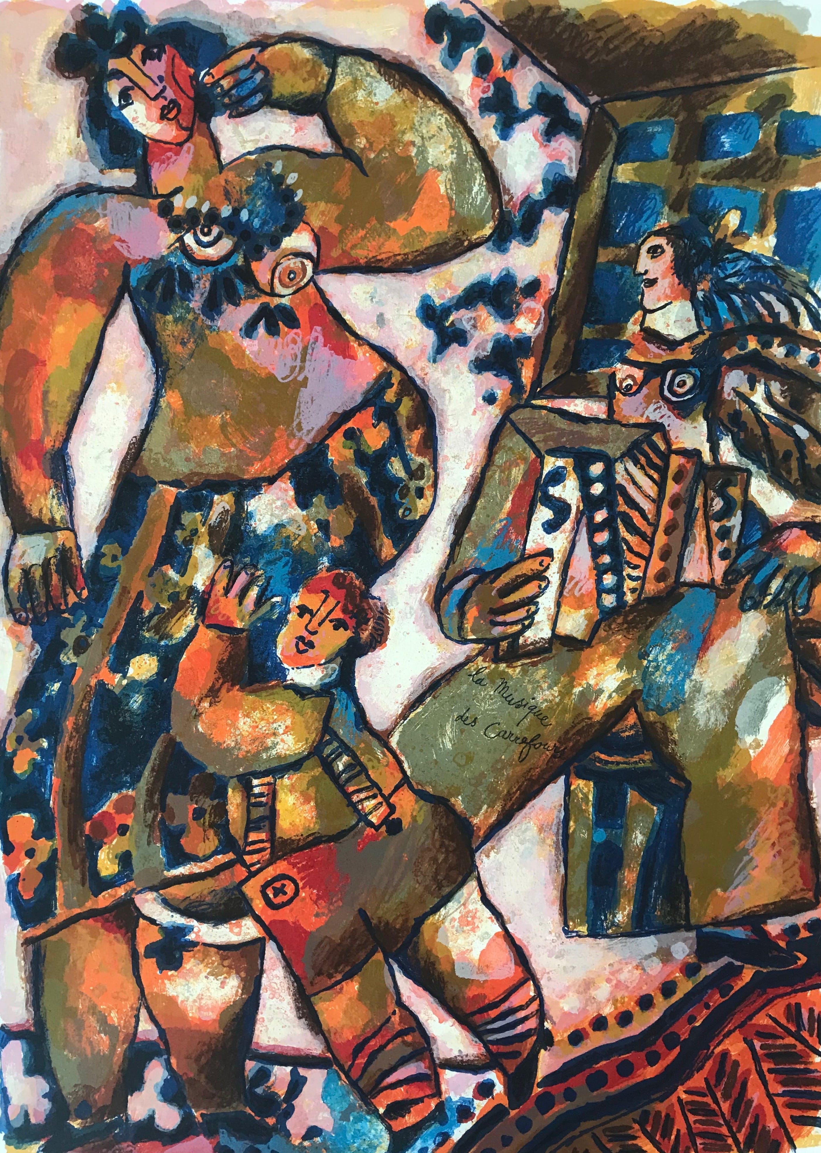 Theo Tobiasse - Kleurenlitho - Gesigneerd - 200/200 - Zonder lijst kopen? Bied vanaf 195!