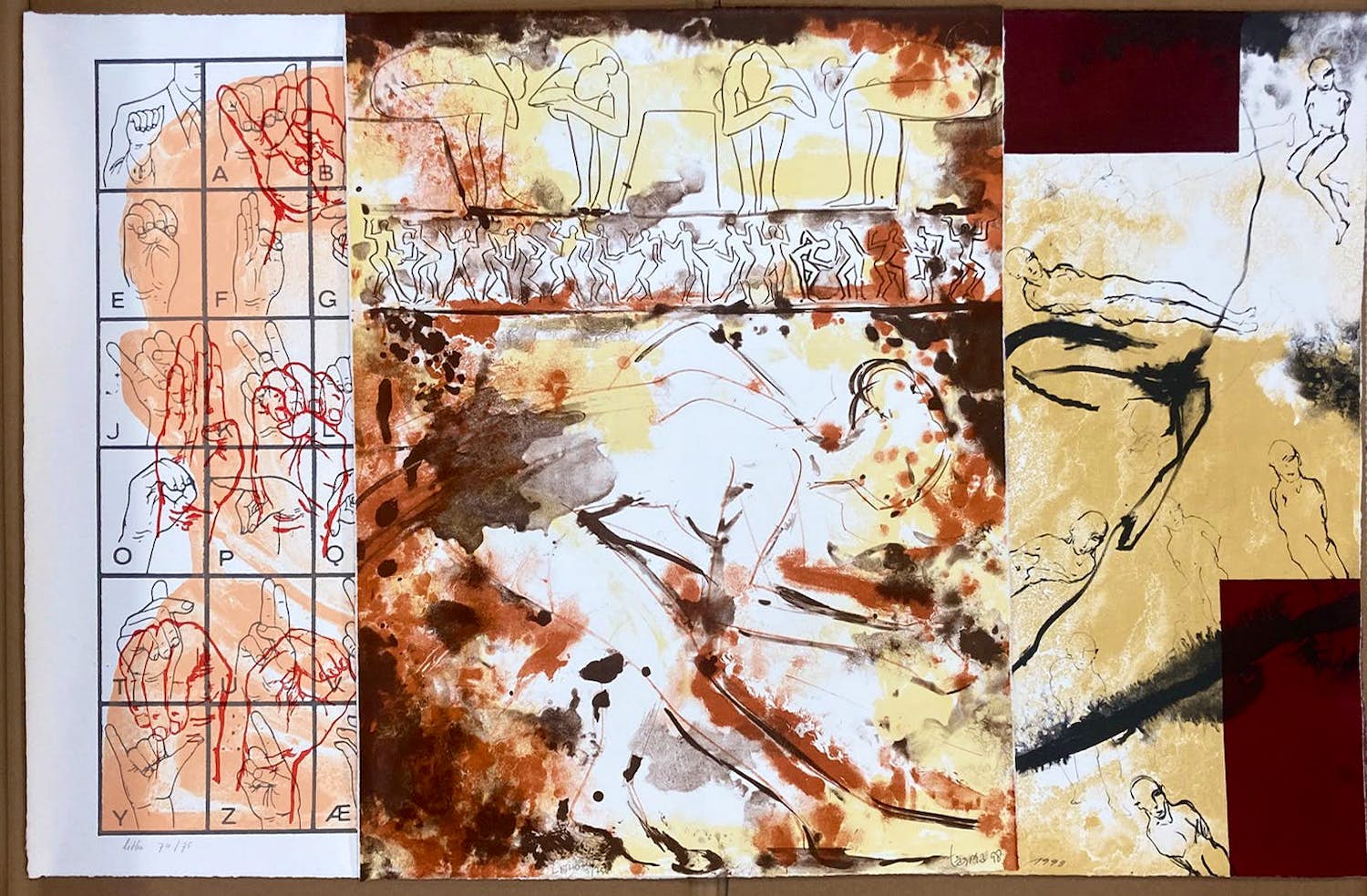 Vittorio Roerade - Dick Tasma & Hans Thomann, Map met 3 litho's kopen? Bied vanaf 50!