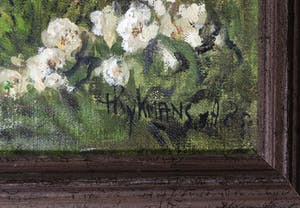 Herman Rijkmans - Olieverf op doek, Weelderige tuin - Ingelijst kopen? Bied vanaf 1!