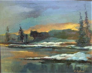 Janus Kluijtmans - Winterlandschap. kopen? Bied vanaf 40!