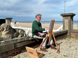 Sander van Walsum - Leidsevaart, voorjaar 2016. (Zicht op ''Het Schouwtje''.) kopen? Bied vanaf 100!