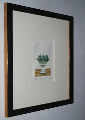 AcheterLaetitia de Haas - Schaal met peren - aquatint ets in een kwaliteitslijst (zuurvrij)? Enchérissez de 40!