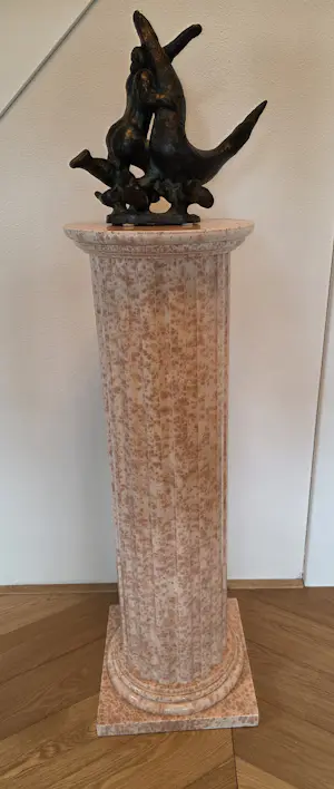 Nic Jonk - Groen gepatineerd bronzen beeld - Zee - 1976 - 1/1 (origineel) - 30 x 28 x 15 cm kopen? Bied vanaf 1150!