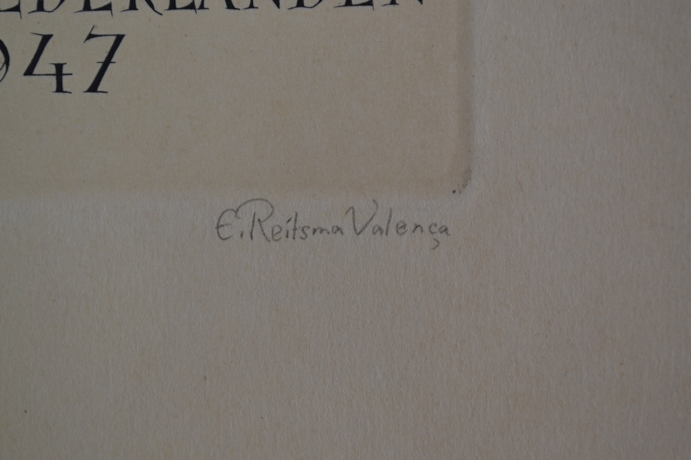 Engelien Reitsma-Valenca - ets, herinnering aan opening Leidse Universiteit, 1945 kopen? Bied vanaf 20!